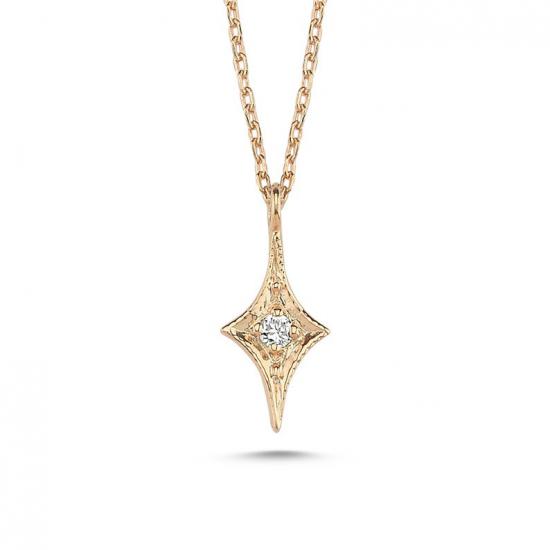 0,02 CT PIRLANTA TASARIM KOLYE