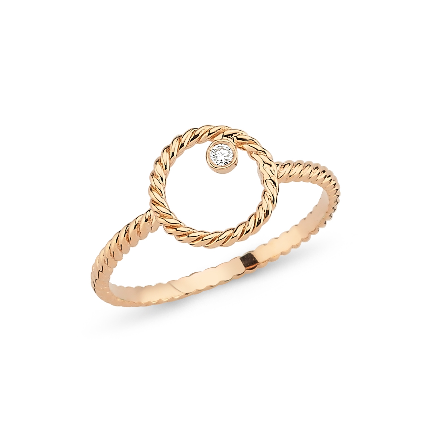 0,02 CT PIRLANTA HALKA YUZUK