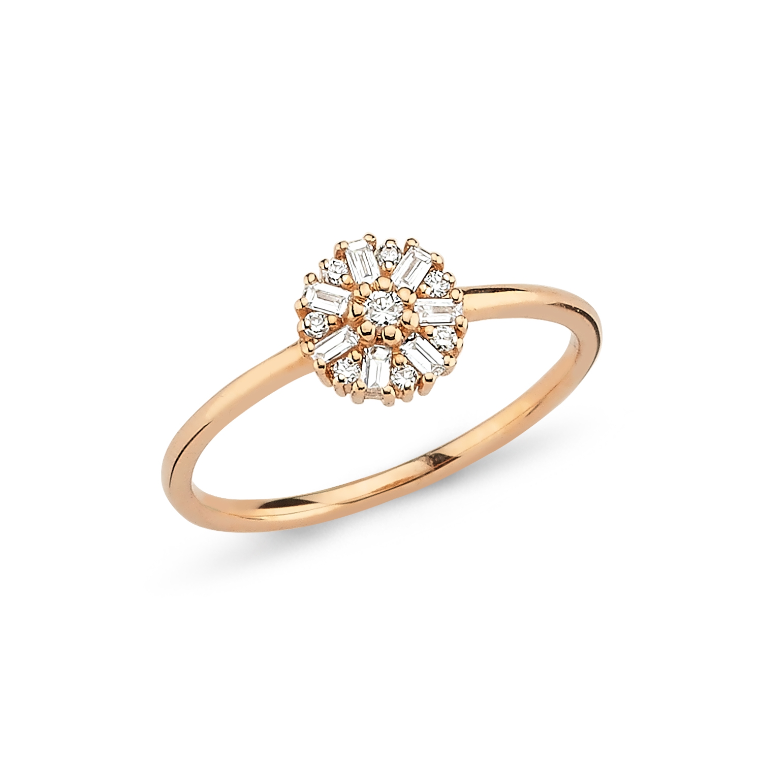 0,18 CT PIRLANTA BAGET TASARIM YUZUK